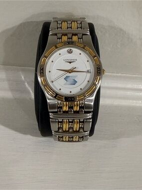Longines Two-Tone Stainless Steel & Gold Accents Men’s Watch White Dial